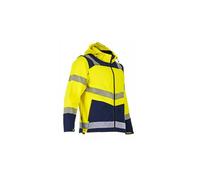 LMA Veste haute-visibilité Viseur 2227 Softshell 3 couches Jaune/Marine