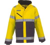 Veste Haute Visibilité - Yhvp309 - Jaune Fluo Et Bleu Marine