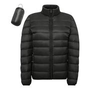 Veste Hiver Femme Chaude Légère Sans Capuche Coupe Vent Recyclée Isolation Hiver Ajustée Longue Duvet Blanc Canard Extérieur Décontractée Manches Longues Waterproof Manteau Femme Hiver