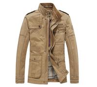 Veste Homme - AZ KING - Automne et hiver - Épaisse Chaud - Kaki - Vert L