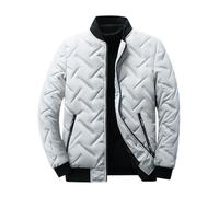 Veste Homme Chaude - Manteau En Coton Léger Pour Hommes, Nouveau Manteau En Coton, Version Coréenne, Tendance, Col Montant Court, Automne Et Hiver Pull Homme Long