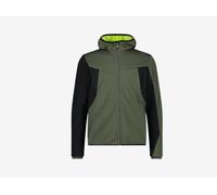 Veste Homme CMP CAMPAGNOLO Softshell Man Zip Capuche 33A2867 E319 Vert