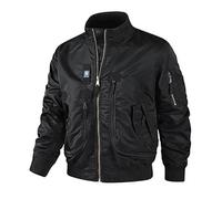 Veste Homme Col Baseball Layer avec Col Montant, Veste Pilote Simple, Style, Design Moderne Et Sportif, Parfaite pour Un Look Casual Et Dynamique avec Poches