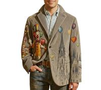 Veste Homme Costume Blazer Homme Blouson Veste Tweed Casino Costumes Decontracte Sequin Vintage Tenue Africaine Cérémonie Paillettes Gentleman Chic pour Mariage À 2XL Deguisement Espagnole Noir