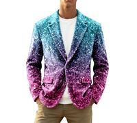 Veste Homme Costume Veste De Costume Homme Blazer Casual Dorée Strass Et Paillettes À Queue Pie Paillette Rouge Joker Violet Disco Violette Mariage Blazers Imprimé Autrichienne XS Vintage Casino
