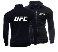 Veste Homme Ete Zippé Ultimate Fight, Blouson Homme à Col Montant Beau, Manteau Homme D'aviateur Moderne, Sport(Black,3XL)