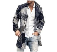 Veste Homme Hiver Chauffante Long Parka Velours Côtelé Veste et à Capuche Outdoor Classique Vantage Blouson Automne Bûcheron Randonnée Jacket Adulte Marque Bleu foncé M