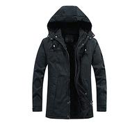 Veste Homme Hiver Vestes Cargo En Polaire Pour Hommes Veste Aviateur Militaire éPaisse Et Chaude Manteau Trench Business Parka Chaud Chic Simple Coat Mode Outwear