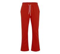 Veste Homme Men's Spring and Autumn Sports Leisure Long Flared Pants Slim Fit Elastic Waist Solid Color Casual Pants Portefeuille Homme Cuir Véritable (Red, XL)