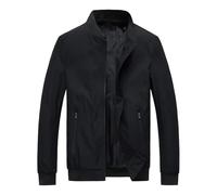 Veste Homme Mi Saison Printemps Bomber Bombers Chic Zippé Noir Coupe Vent Chaude Grande Taille Parka Manteau Décontractée Legere Automne Blouson Jacket