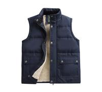 Veste Homme sans Manche Chuad Hiver Gilet Zippé, Blouson Homme Hiver Chaud Et Confortable Manteau Polaire Softshell sans Manche Oversize sans Capuche avec Poche Extérieur Maison