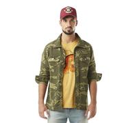 Veste Homme Santi, Surchemise Homme Coton, Vert, Marron, Beige, Taille S