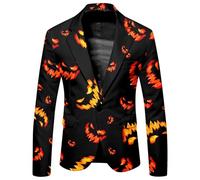 Veste Homme Smoking Pull Halloween Déguisement Adulte Costumes Et Vestes De Costume Grande Taille Blazer Chic Elegant Deguisement Qui Fait Peur D'halloween Pour Blazers Hommes Decontracte Gilet,M