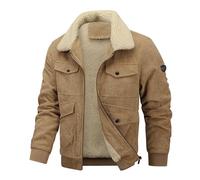 Veste Homme Us pour Hommes avec Polaire épaisse, Veste Cargo décontractée et Chaude Blouson Chauffant Homme Hiver