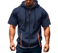 Veste Homme Veste Ski Homme Grande Taille Travail Sport Softshell Hiver Cargo Zippée Mi Saison Cyclisme Blouson Printemps Vêtements Vente Flash du Jour et Soldes 2#Marine XL