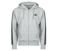 Adidas Veste de survêtement Essentials French Terry zippée Three Stripes gris clair/noir Taille M