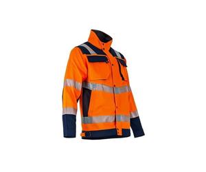Veste hv Ampoule Orange fluo et marine - LMA M