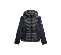Superdry Veste hybride en maille à capuche Storm Femme Bleu XS