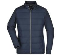 Veste Hybride Matelassée - Jn1123 - Bleu Marine - Doudoune Légère Femme