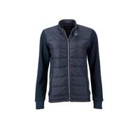 Veste Hybride Matelassée - Jn1123 - Bleu Marine - Doudoune Légère Femme