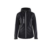 Blakläder 491925179992S Veste softshell pour femme, Noir/Argent, Taille S