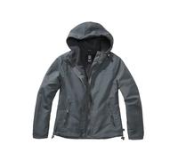 Veste impermÃ©able Ã capuche full zip femme Brandit Gris 3XL
