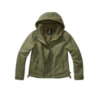 Veste impermÃ©able Ã capuche full zip femme Brandit Vert 3XL