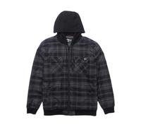 Veste impermÃ©able Ã carreaux Salty Crew Fathom Noir L