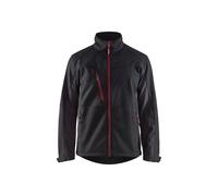 Blakläder Veste Softshell Service Plus Noir/rouge Taille unisexe M