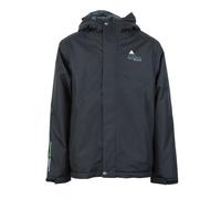 Veste impermÃ©able double polaire enfant Peak Mountain Ecajik Noir 12 ans