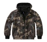 Brandit Enfants Coupe-vent Fermeture À Glissière Avant Imperméable Dark Camo