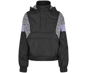 Veste impermÃ©able femme grandes tailles Urban Classics aop mixed pull Noir 4XL