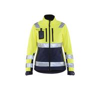 Veste impermÃ©able rÃ©flÃ©chissante femme Blaklader Jaune 2XL