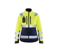 Veste impermÃ©able rÃ©flÃ©chissante femme Blaklader Jaune 2XL