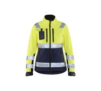 Veste impermÃ©able rÃ©flÃ©chissante femme Blaklader Jaune XL