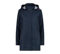 CMP - Veste femme à capuche avec boutons pression, Noir Bleu, XS