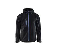 Blaklader 49492517 VESTE SOFTSHELL PRO, noir/fleur bleue, taille XS