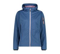 Veste imperméable à capuche femme CMP - Light Softshell - dusty blue mel. - XL - Coupe-vent et respirant XXL