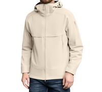 Veste imperméable à capuche pour femme - Fermeture éclair intégrale - En polaire douce - Pour activités de plein air - Pour la randonnée, beige, 4XL