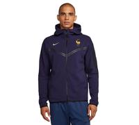 Veste imperméable à capuche zippé France Tech Fleece 2024/25 Bleu M Male