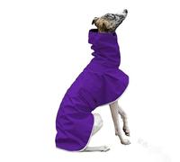 Veste imperméable à col Haut for Chien, Manteau imperméable réglable, vêtements for lévriers Italiens, vêtements Polaires Chauds d'hiver(Purple,XX-Large)