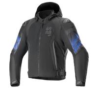 Veste imperméable Alpinestars Zaca Air Venom - noir/bleu électrique