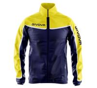 Veste imperméable avec maille enfant Givova - navy blue/amarillo/blue XS