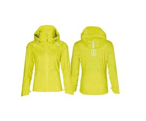 Veste imperméable avec réfléchissants femme Basil Skane Hivis Bluesign Jaune