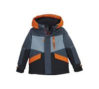 first instinct by killtec Enfant Veste de ski/veste fonctionnelle avec capuche et jupe pare-neige FISW 40 MNS SKI JCKT, denim dunkelpetrol, 86/92, 43387-000