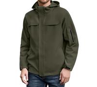 Veste Imperméable en Plein Air pour Homme Blouson Homme Léger, Veste légère Coupe-Vent Manteau décontracté imperméable avec Multiples Poches pour randonnée Camping et activités extérieures