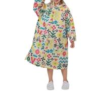 Veste Imperméable Enfant Poncho de Pluie pour Garçons Filles Manteau Cape Respirant, léger EVA Vêtements la randonnée en Plein air, pêche