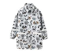Veste Imperméable Enfant Unisexe Léger Vestes de Pluie Respirant, avec Espace arrière Extensible Capuche pour Enfants L'école Voyage Randonnée Cyclisme Extérieur