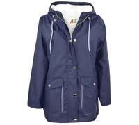 Veste Imperméable Enfants Bleu Marin - Windbreaker Étanche Parka Douche Résistant - Filles Garçons 5-13 Ans 7-8 ans