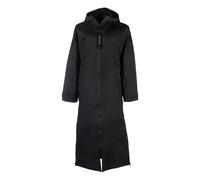 Veste imperméable équitation à capuche extra longue femme HKM Julie Noir 2XL